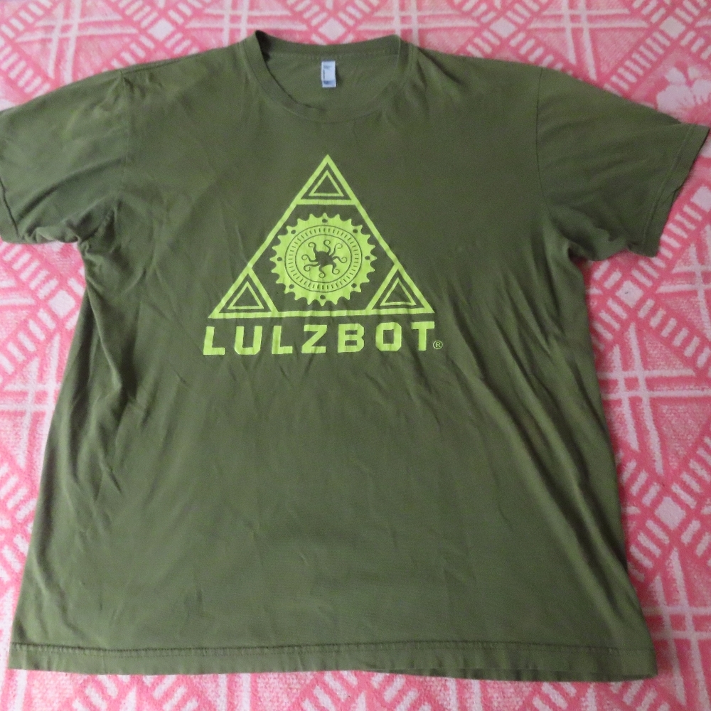lulzbot 3d printer promo tshirt american apparel made in usa tshirt XL